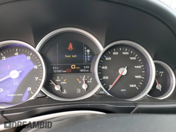 2005 Porsche Cayenne Turbo with VIN WP1AC29P15LA91534, listed as a Copart auction lot 43476105 with 131,561 mi miles and Salvage Title. Bid and sale history available at carsss.com. Image 9.