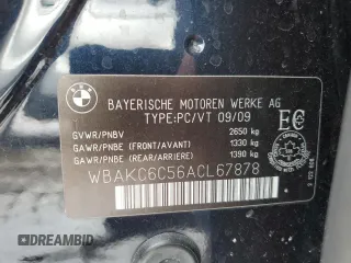 2010 BMW 7 Series 750i xDrive z VIN WBAKC6C56ACL67878, wystawiony jako Copart lot #45727215 z przebiegiem 251 789 mil mil oraz Szkoda całkowita • Salvage title. Historia ofert i sprzedaży dostępna na DreamBid. Obrazek 12.