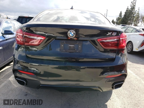 2018 BMW X6 xDrive35i with VIN 5UXKU2C58J0X51623, listed as a Copart auction lot 42808013 with 52,708 mi miles. Bid and sale history available at carsss.com. Image 6.