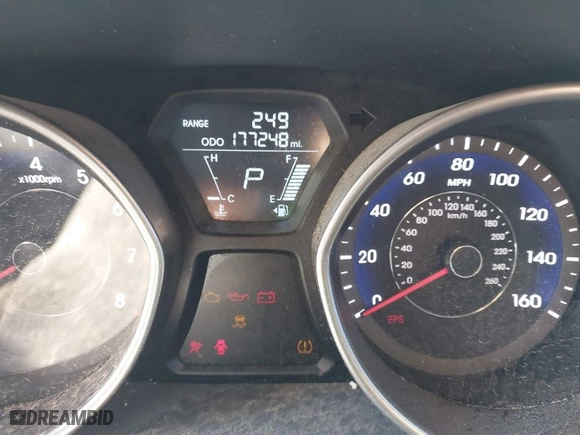 2012 Hyundai Elantra Limited with VIN 5NPDH4AEXCH067496, listed as a IAAI auction lot 41852241 with 177,248 mi miles. Bid and sale history available at carsss.com. Image 7.