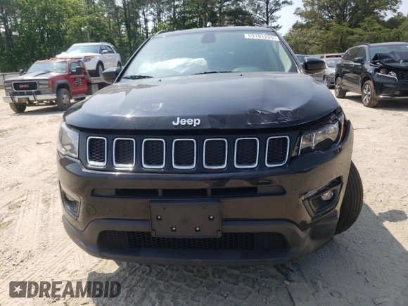 2018 Jeep Compass Latitude with VIN 3C4NJCBB5JT293501, listed as a Copart auction lot 59191235 with Not provided miles and Salvage title. Bid and sale history available at DreamBid. Image 5.