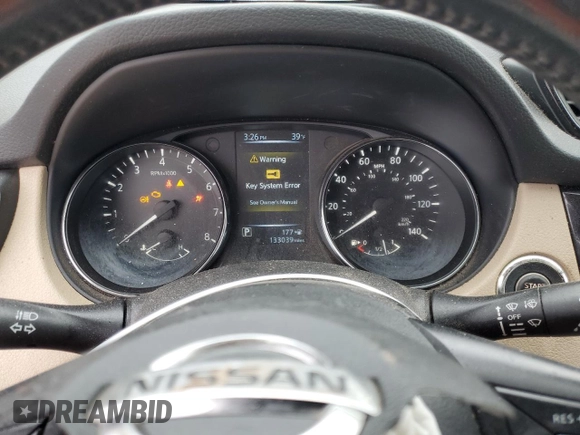 2017 Nissan Rogue SV with VIN 5N1AT2MN4HC738063, listed as a Copart auction lot 43850265 with 133,039 mi miles and Salvage Title. Bid and sale history available at carsss.com. Image 9.