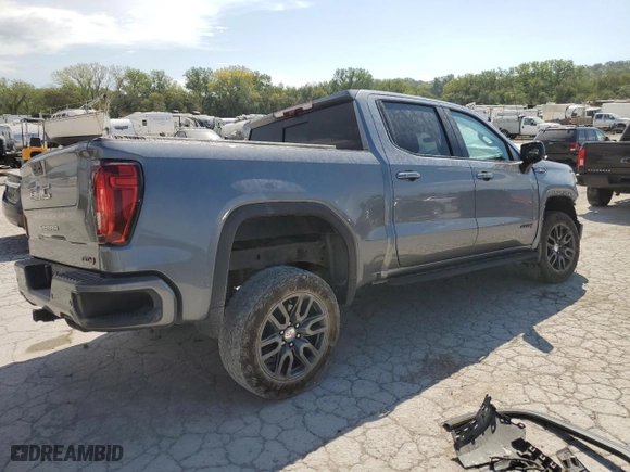2022 GMC Sierra 1500 Limited AT4 with VIN 1GTP9EEL4NZ134839, listed as a Copart auction lot 71849264 with 0 mi miles and Salvage Title. Bid and sale history available at carsss.com. Image 3.