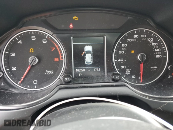2017 Audi Q5 Premium Plus with VIN WA1L2AFP5HA019130, listed as a Copart auction lot 64282965 with 163,220 mi miles and Salvage title. Bid and sale history available at DreamBid. Image 9.