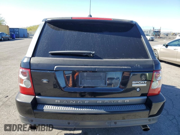 2008 Land Rover Range Rover Sport SC with VIN SALSH23408A136249, listed as a Copart auction lot 47233195 with 140,230 mi miles and Salvage Title. Bid and sale history available at carsss.com. Image 6.