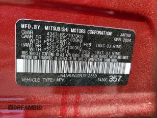 2024 Mitsubishi Outlander Sport S with VIN JA4ARUAU0RU012359, listed as a Copart auction lot 50726745 with 8,150 mi miles and Salvage Title. Bid and sale history available at carsss.com. Image 15.