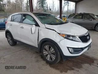 2016 Kia Sportage EX with VIN KNDPCCAC0G7869103, listed as a IAAI auction lot 41889218 with Not Provided miles and . Bid and sale history available at carsss.com. Image 1.