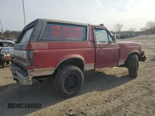 1989 Ford Bronco XL with VIN 1FMEU15N6KLB03828, listed as a Copart auction lot 48118625 with 258,907 mi miles and Salvage Title. Bid and sale history available at carsss.com. Image 3.