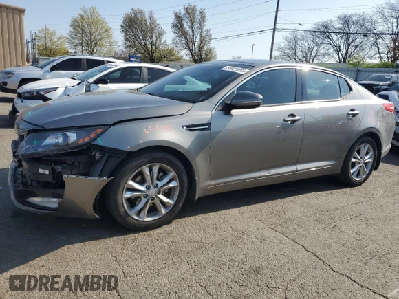 2013 Kia Optima EX with VIN 5XXGN4A74DG135084, listed as a Copart auction lot 53821085 with 97,848 mi miles and Salvage Title. Bid and sale history available at carsss.com. Image 1.