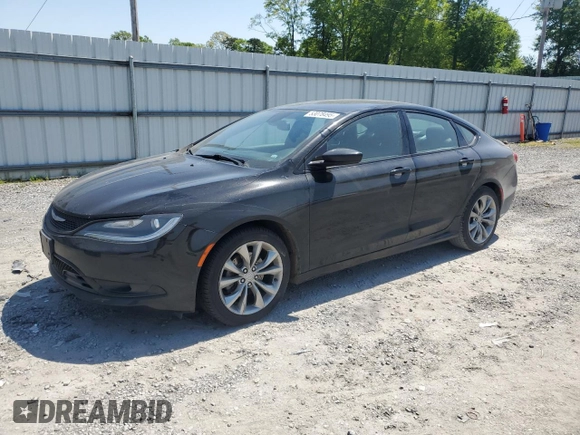 2015 Chrysler 200 S with VIN 1C3CCCBB0FN604457, listed as a Copart auction lot 53078495 with 130,397 mi miles and Salvage Title. Bid and sale history available at carsss.com. Image 1.