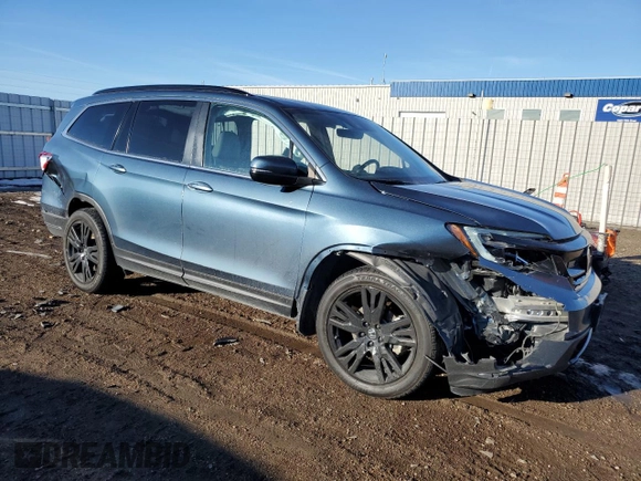 2021 Honda Pilot Special Edition with VIN 5FNYF6H2XMB034755, listed as a Copart auction lot 46273945 with 99,280 mi miles and Salvage Title. Bid and sale history available at DreamBid. Image 4.