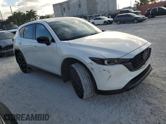 2024 Mazda CX-5 2.5 Carbon Turbo with VIN JM3KFBAY3R0445814, listed as a Copart auction lot 43348095 with 5,257 mi miles and Salvage Title. Bid and sale history available at carsss.com. Image 4.