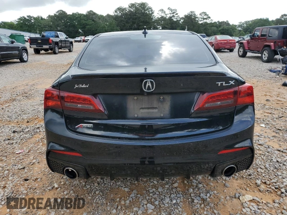 2018 Acura TLX w/A-SPEC Pkg with VIN 19UUB2F68JA007780, listed as a Copart auction lot 55611915 with 47,840 mi miles and Salvage title. Bid and sale history available at DreamBid. Image 6.