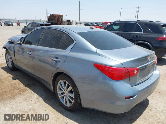 2015 Infiniti Q50 z VIN JN1BV7AP2FM357716, wystawiony jako IAAI lot #42504273 z przebiegiem 74 608 mil mil oraz . Historia ofert i sprzedaży dostępna na DreamBid. Obrazek 3.