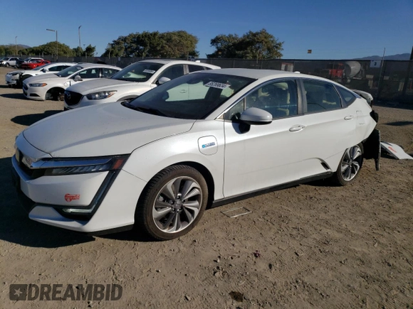 2018 Honda Clarity Plug-In Hybrid Touring with VIN JHMZC5F34JC010140, listed as a Copart auction lot 85269634 with 77,377 mi miles and Salvage Title. Bid and sale history available at carsss.com. Image 1.