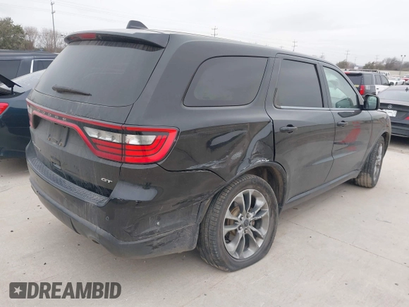2019 Dodge Durango GT Plus with VIN 1C4RDHDG0KC779693, listed as a IAAI auction lot 41634434 with 122,104 mi miles and . Bid and sale history available at carsss.com. Image 4.