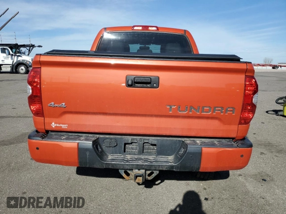 2017 Toyota Tundra Limited with VIN 5TFHW5F12HX611178, listed as a Copart auction lot 48778095 with 106,704 mi miles and Salvage title. Bid and sale history available at DreamBid. Image 6.