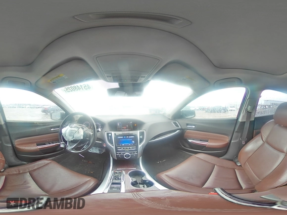 2015 Acura TLX V6 Tech with VIN 19UUB2F57FA024374, listed as a Copart auction lot 45148025 with 128,945 mi miles and Salvage Title. Bid and sale history available at carsss.com. Image 13.