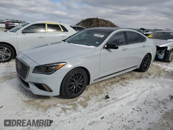2020 Genesis G80 Sport with VIN KMTFN4JB8LU337890, listed as a Copart auction lot 88788385 with 37,332 mi miles and Salvage title. Bid and sale history available at DreamBid. Image 1.