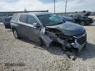 2021 Chevrolet Traverse LT Cloth z VIN 1GNEVGKW6MJ166824, wystawiony jako Copart lot #57511345 z przebiegiem Nie podano mil oraz Czysty tytuł • Clean title. Historia ofert i sprzedaży dostępna na DreamBid. Obrazek 4.