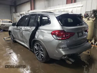 2020 BMW X3 M Competition with VIN 5YMTS0C08L9B60091, listed as a Copart auction lot 48272054 with 0 mi miles and Salvage Title. Bid and sale history available at carsss.com. Image 2.