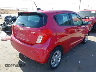 2020 Chevrolet Spark LS with VIN KL8CB6SA2LC410357, listed as a IAAI auction lot 41023593 with 90,587 mi miles. Bid and sale history available at carsss.com. Image 4.