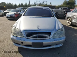 2001 Mercedes-Benz S-Class with VIN WDBNG70J41A209979, listed as a Copart auction lot 89027805 with 166,423 mi miles and Clean Title. Bid and sale history available at carsss.com. Image 5.