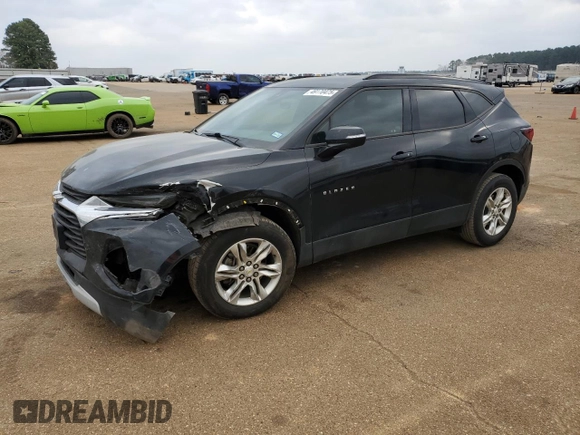 2019 Chevrolet Blazer z VIN 3GNKBDRS9KS591771, wystawiony jako Copart lot #49170475 z przebiegiem 118 000 mil mil oraz Szkoda całkowita • Salvage title. Historia ofert i sprzedaży dostępna na DreamBid. Obrazek 1.