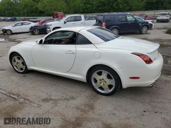 2002 Lexus SC 430 z VIN JTHFN48Y420010870, wystawiony jako Copart lot #58817105 z przebiegiem 131 964 mil mil oraz Szkoda całkowita • Salvage title. Historia ofert i sprzedaży dostępna na DreamBid. Obrazek 2.