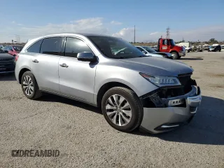 2016 Acura MDX w/Tech with VIN 5FRYD3H43GB015893, listed as a Copart auction lot 89401505 with 125,196 mi miles and Salvage Title. Bid and sale history available at carsss.com. Image 4.