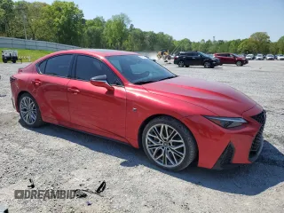 2022 Lexus IS 500 F Sport Performance with VIN JTHAP1D29N5001996, listed as a Copart auction lot 52980095 with 28,452 mi miles and Clean title. Bid and sale history available at DreamBid. Image 4.