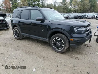 2024 Ford Bronco Sport Outer Banks z VIN 3FMCR9C66RRF61156, wystawiony jako Copart lot #54682035 z przebiegiem 11 020 mil mil oraz Szkoda całkowita • Salvage title. Historia ofert i sprzedaży dostępna na DreamBid. Obrazek 4.
