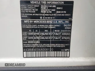 2006 Mercedes-Benz M 350 with VIN 4JGBB86E06A008120, listed as a Copart auction lot 44967155 with 153,856 mi miles and Salvage Title. Bid and sale history available at DreamBid. Image 13.