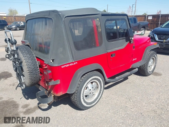 1995 Jeep Wrangler S with VIN 1J4FY19P5SP286845, listed as a IAAI auction lot 42028886 with 155,841 mi miles. Bid and sale history available at carsss.com. Image 4.