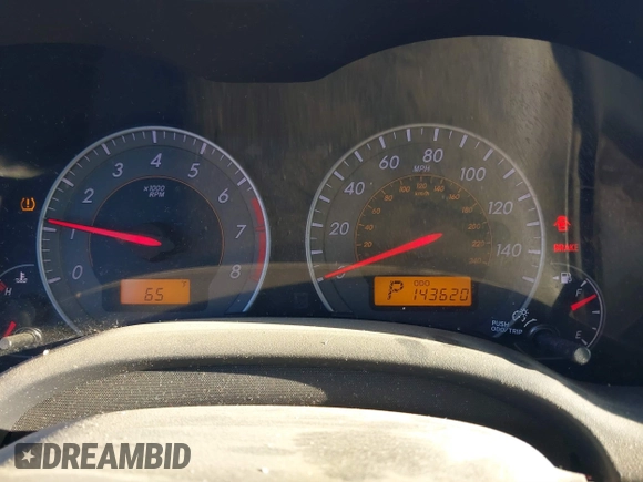 2010 Toyota Corolla with VIN 1NXBU4EE7AZ368612, listed as a IAAI auction lot 41666949 with 143,620 mi miles. Bid and sale history available at carsss.com. Image 7.