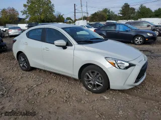 2020 Toyota Yaris Sedan L with VIN 3MYDLBYV4LY715881, listed as a Copart auction lot 73287304 with 54,501 mi miles and Salvage Title. Bid and sale history available at carsss.com. Image 4.