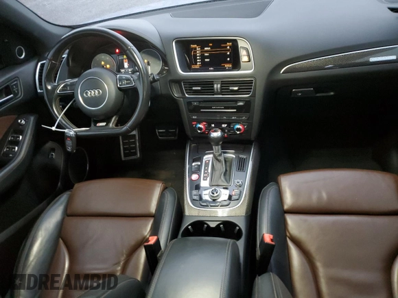 2016 Audi SQ5 Premium Plus with VIN WA1CCAFP5GA022010, listed as a Copart auction lot 83591864 with 93,026 mi miles and Salvage Title. Bid and sale history available at carsss.com. Image 8.