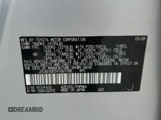 2009 Scion xB z VIN JTLKE50E591067708, wystawiony jako Copart lot #56297005 z przebiegiem 206 638 mil mil oraz Szkoda całkowita • Salvage title. Historia ofert i sprzedaży dostępna na DreamBid. Obrazek 12.