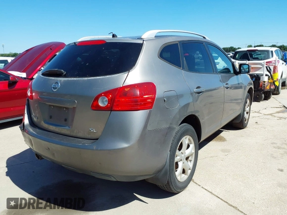 2009 Nissan Rogue SL with VIN JN8AS58T59W059795, listed as a IAAI auction lot 42088191 with 196,877 mi miles and . Bid and sale history available at DreamBid. Image 4.