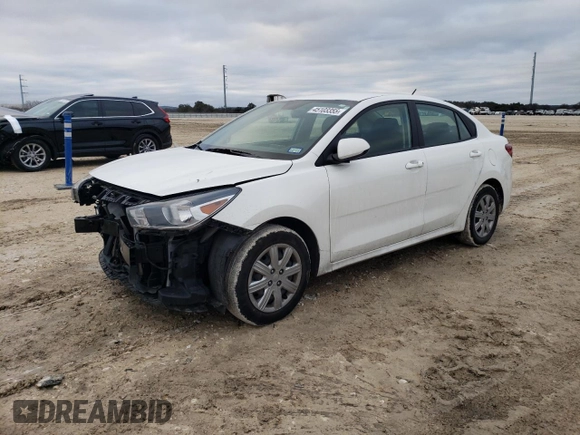 2022 Kia Rio LX with VIN 3KPA24AD7NE463632, listed as a Copart auction lot 45103355 with 70,898 mi miles and Salvage Title. Bid and sale history available at carsss.com. Image 1.