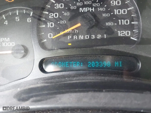 2003 Chevrolet Tahoe Z71 with VIN 1GNEK13Z03R240494, listed as a IAAI auction lot 42075566 with 203,398 mi miles. Bid and sale history available at carsss.com. Image 7.