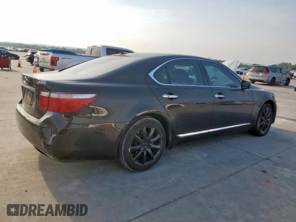 2007 Lexus LS 460 with VIN JTHBL46F775047122, listed as a Copart auction lot 57300995 with Not Provided miles and Clean Title. Bid and sale history available at DreamBid. Image 3.