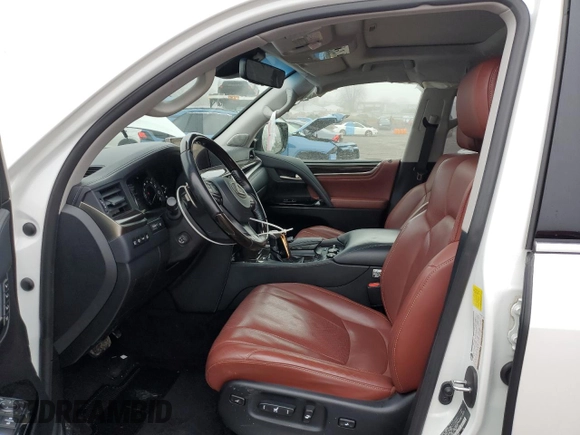 2018 Lexus LX 570 z VIN JTJHY7AX7J4257535, wystawiony jako Copart lot #83635384 z przebiegiem 67 720 mil mil oraz Szkoda całkowita • Salvage title. Historia ofert i sprzedaży dostępna na DreamBid. Obrazek 7.