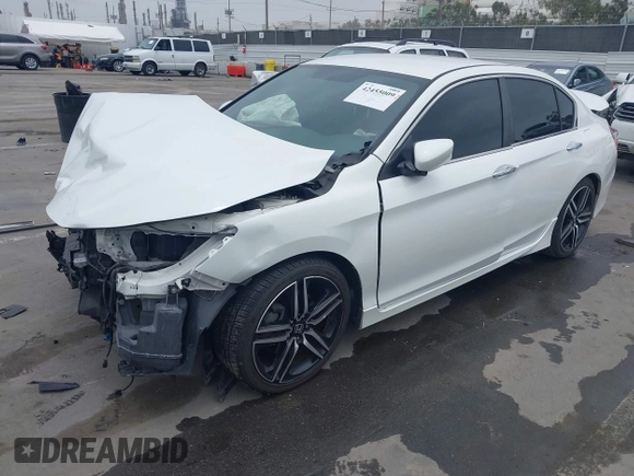 2016 Honda Accord Sport with VIN 1HGCR2F51GA057024, listed as a IAAI auction lot 42455009 with 106,420 mi miles and . Bid and sale history available at DreamBid. Image 2.