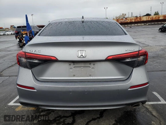 2022 Honda Civic Sedan Sport with VIN 2HGFE2F59NH505520, listed as a Copart auction lot 48165305 with 0 mi miles and Salvage Title. Bid and sale history available at carsss.com. Image 6.