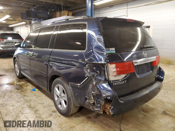 2008 Honda Odyssey Touring with VIN 5FNRL38968B082655, listed as a Copart auction lot 70887554 with 163,082 mi miles and Salvage Title. Bid and sale history available at carsss.com. Image 2.