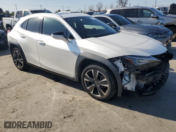 2019 Lexus UX with VIN JTHY3JBH3K2002849, listed as a Copart auction lot 52807475 with 54,593 mi miles and Salvage Title. Bid and sale history available at carsss.com. Image 4.