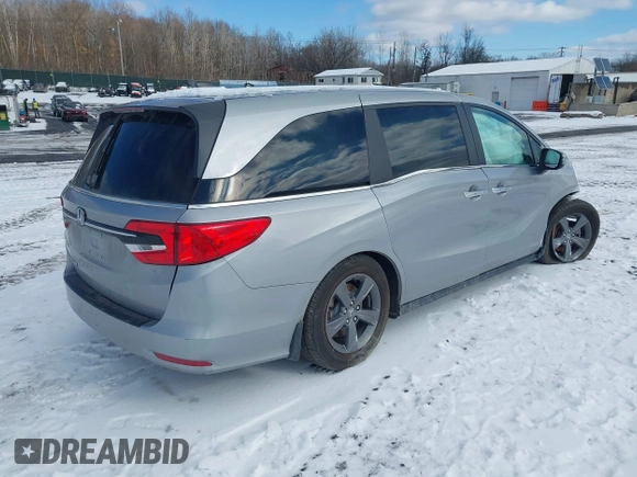 2022 Honda Odyssey EX with VIN 5FNRL6H51NB052313, listed as a IAAI auction lot 41544931 with 38,057 mi miles and . Bid and sale history available at DreamBid. Image 4.