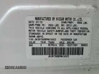 2015 Infiniti Q50 Premium with VIN JN1BV7AR8FM414003, listed as a Copart auction lot 54315965 with 102,596 mi miles and Non Repairable. Bid and sale history available at carsss.com. Image 12.