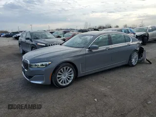 2022 BMW 7 Series 740i xDrive z VIN WBA7T4C04NCH30881, wystawiony jako Copart lot #41772165 z przebiegiem 23 874 mil mil oraz Szkoda całkowita • Salvage title. Historia ofert i sprzedaży dostępna na DreamBid. Obrazek 1.